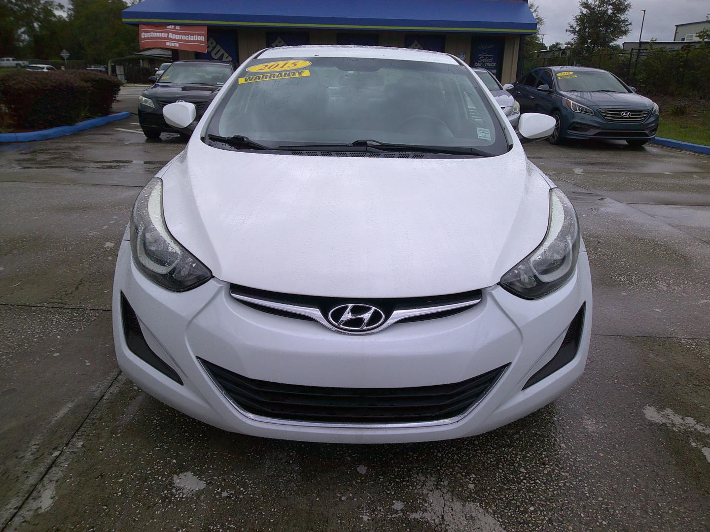 2015 WHITE HYUNDAI ELANTRA GLS; LIMITED (5NPDH4AE6FH) , located at 390 Hansen Avenue, Orange Park, FL, 32065, (904) 276-7933, 30.130497, -81.787529 - Photo#0